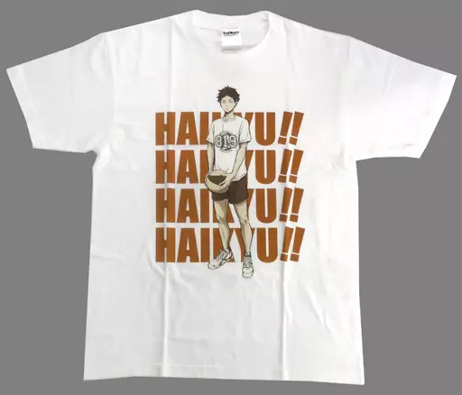 ハイキュー!!　赤葦京治 Tシャツ 排球しようぜ!! 合同練習会2018 駿河屋 -<中古>赤葦京治 Tシャツ 排球しようぜ!! ホワイト Lサイズ