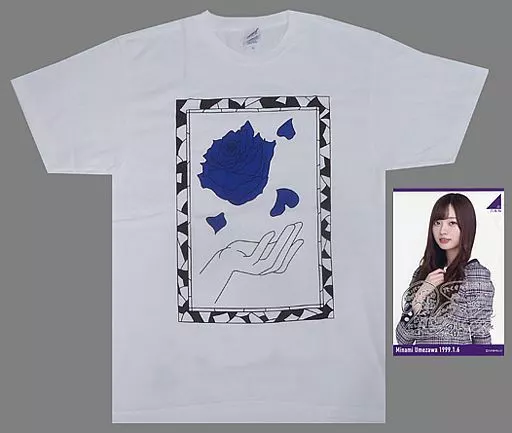 駿河屋 -<中古>梅澤美波 生誕記念Tシャツ(ポストカード付) ホワイト XL
