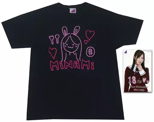 星野みなみ(乃木坂46) 生誕記念Tシャツ(ポストカード付) ネイビー XLサイズ 2016年2月度グッズ