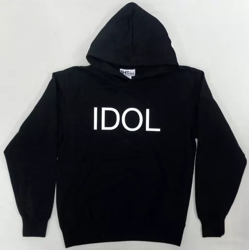 アウターウェア(女性アイドル)　BiSH IDOLパーカー ブラック XLサイズ