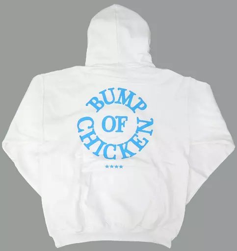 【新品】Logo Hoodie WHITE【BUMP OF CHICKEN】 駿河屋 -<中古>BUMP OF CHICKEN Logo Hoodie(パーカー) ホワイト