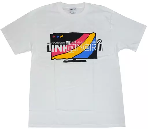 アイドルマスター ミリオンライブ! 公式Tシャツ ホワイト Sサイズ 「THE IDOLM＠STER MILLION LIVE! 6thLIVE TOUR UNI-ON＠IR!!!!」