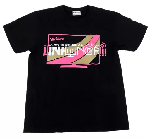 Princess STATION 公式Tシャツ ブラック Sサイズ 「THE IDOLM＠STER MILLION LIVE! 6thLIVE TOUR UNI-ON＠IR!!!!」