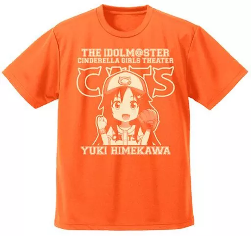 姫川友紀 ドライTシャツ オレンジ XLサイズ 「アイドルマスター シンデレラガールズ劇場」