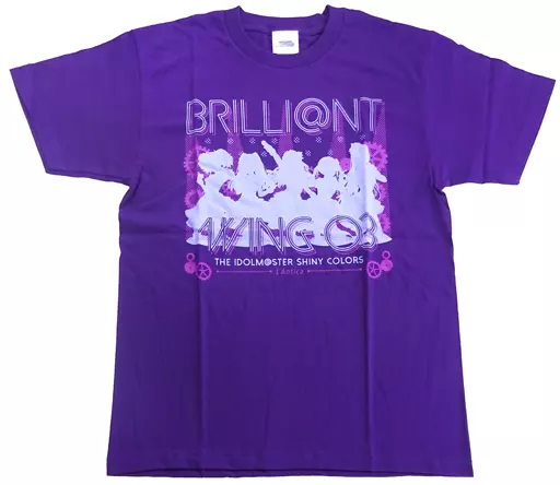 アンティーカ Tシャツ パープル Lサイズ 「THE IDOLM＠STER SHINY COLORS BRILLI＠NT WING 03 バベルシティ・グレイス 発売記念イベント」