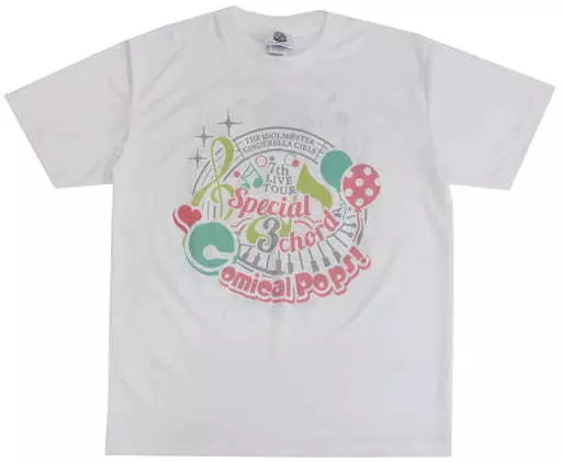 Comical Pops! Ver. 公式フルカラーTシャツ ホワイト XLサイズ 「THE IDOLM＠STER CINDERELLA GIRLS 7thLIVE TOUR Special 3chord♪」