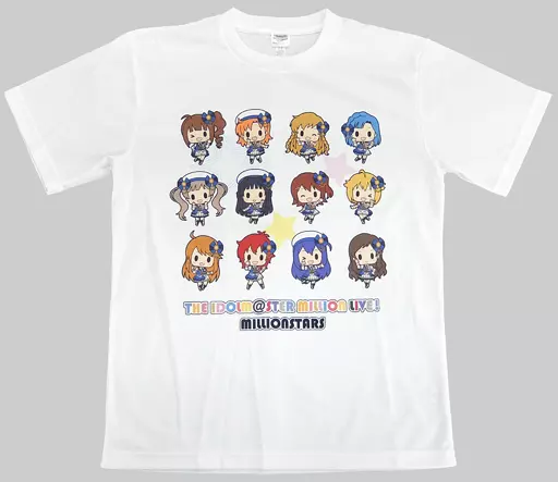 ミリオンライブ! Tシャツ ホワイト Lサイズ 「THE IDOLM＠STER M＠STERS OF IDOL WORLD!!2015」