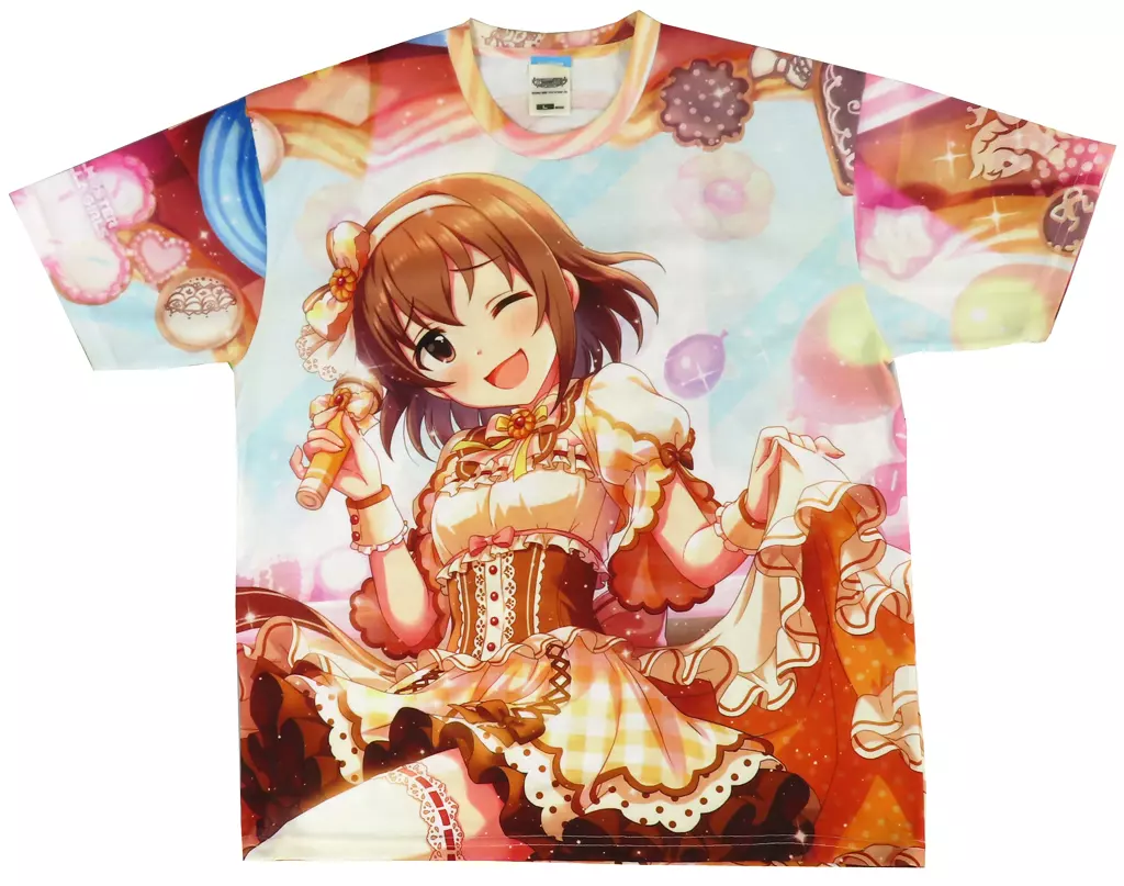 お菓子なドリーミング 喜多日菜子 両面フルグラフィックTシャツ フルカラー Lサイズ 「アイドルマスター シンデレラガールズ」