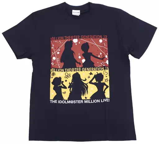 アイドルマスター ミリオンライブ! Tシャツ ブラック Lサイズ 「THE IDOLM＠STER MILLION THE＠TER GENERATION 12＆13 発売記念イベント」
