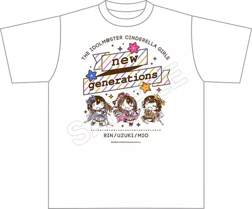 new generations ちまドル Tシャツ ホワイト Lサイズ 「アイドルマスター シンデレラガールズ」