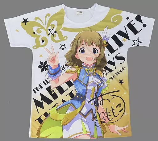 周防桃子 ルミエール・パピヨンver. フルカラーTシャツ ホワイト フリーサイズ 「アイドルマスター ミリオンライブ!」