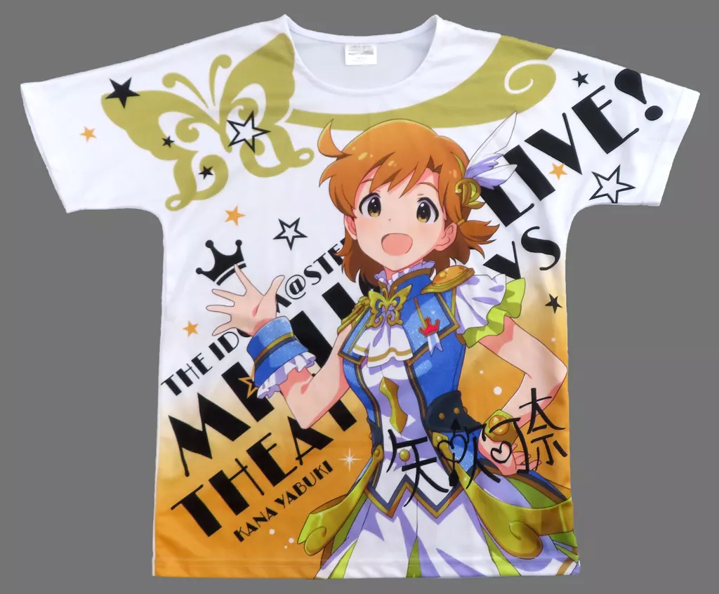 矢吹可奈 ルミエール・パピヨンver. フルカラーTシャツ ホワイト フリーサイズ 「アイドルマスター ミリオンライブ!」