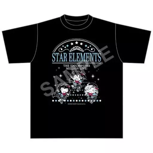 STAR ELEMENTS ちまドル Tシャツ ブラック Lサイズ 「アイドルマスター ミリオンライブ!」