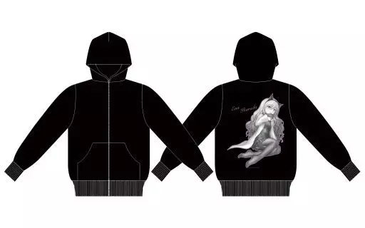 棘田恵那 描き下ろしパーカー ブラック Mサイズ 「理系が恋に落ちたので証明してみた。」