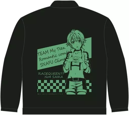 戸塚彩加(レースクイーン) 描き下ろしメタリックプリントブルゾン ブラック Mサイズ 「やはり俺の青春ラブコメはまちがっている。完」