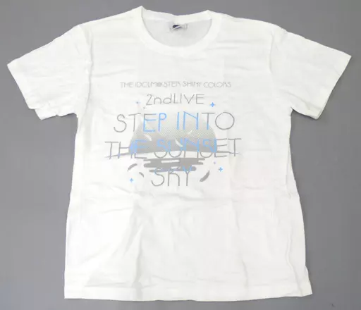イベントロゴ 公式Tシャツ ホワイト Sサイズ 「THE IDOLM＠STER SHINY COLORS 2ndLIVE STEP INTO THE SUNSET SKY」