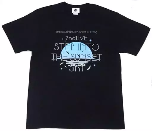 イベントロゴ 公式Tシャツ ブラック Sサイズ 「THE IDOLM＠STER SHINY COLORS 2ndLIVE STEP INTO THE SUNSET SKY」