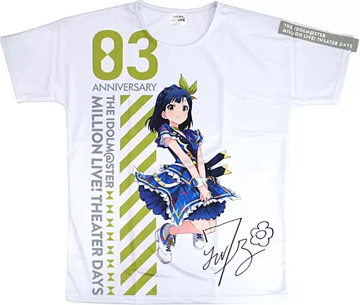 七尾百合子 フルカラーTシャツ インフィニット・スカイver. フルカラー Lサイズ 「アイドルマスター ミリオンライブ! シアターデイズ 3周年記念ショップ in アニメイト」 受注生産限定