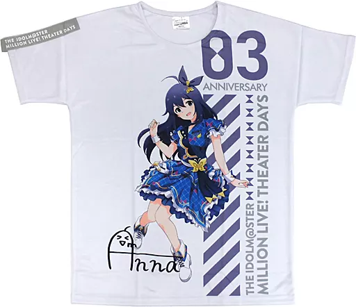 望月杏奈 フルカラーTシャツ インフィニット・スカイver. フルカラー Lサイズ 「アイドルマスター ミリオンライブ! シアターデイズ 3周年記念ショップ in アニメイト」 受注生産限定