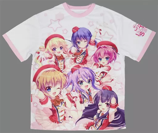 衣類　KiRaRe フルグラフィックTシャツ ホワイト フリーサイズ 「Re：ステージ! 1st TOUR -INTERSECT-」