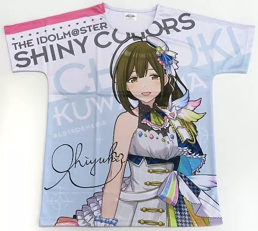 桑山千雪 サンセットスカイパッセージver. フルカラーTシャツ グレー×ホワイト フリーサイズ 「アイドルマスター シャイニーカラーズ」