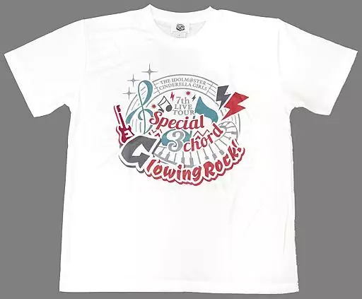 Glowing Rock! Ver. 公式フルカラーTシャツ ホワイト XLサイズ 「THE IDOLM＠STER CINDERELLA GIRLS 7thLIVE TOUR Special 3chord♪」