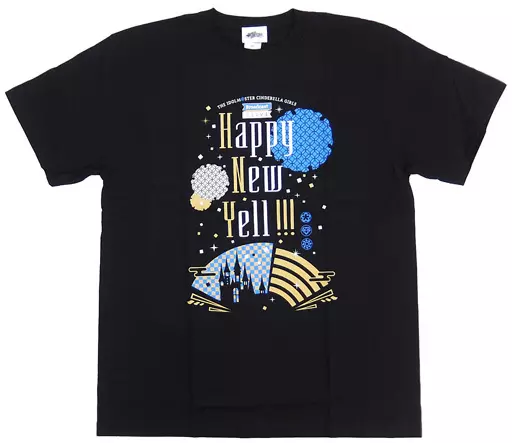 イベントロゴ 公式Tシャツ ブラック Sサイズ 「アイドルマスター シンデレラガールズ Brodcast ＆ Live Happy New Yell!!!」