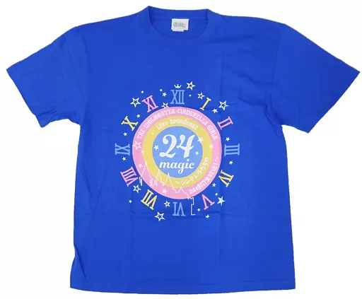 イベントロゴ 公式生放送スタッフTシャツ ブルー XLサイズ 「THE IDOLM＠STER CINDERELLA GIRLS Live Broadcast 24magic ～シンデレラたちの24時間生放送!～」 プレミアム会員限定