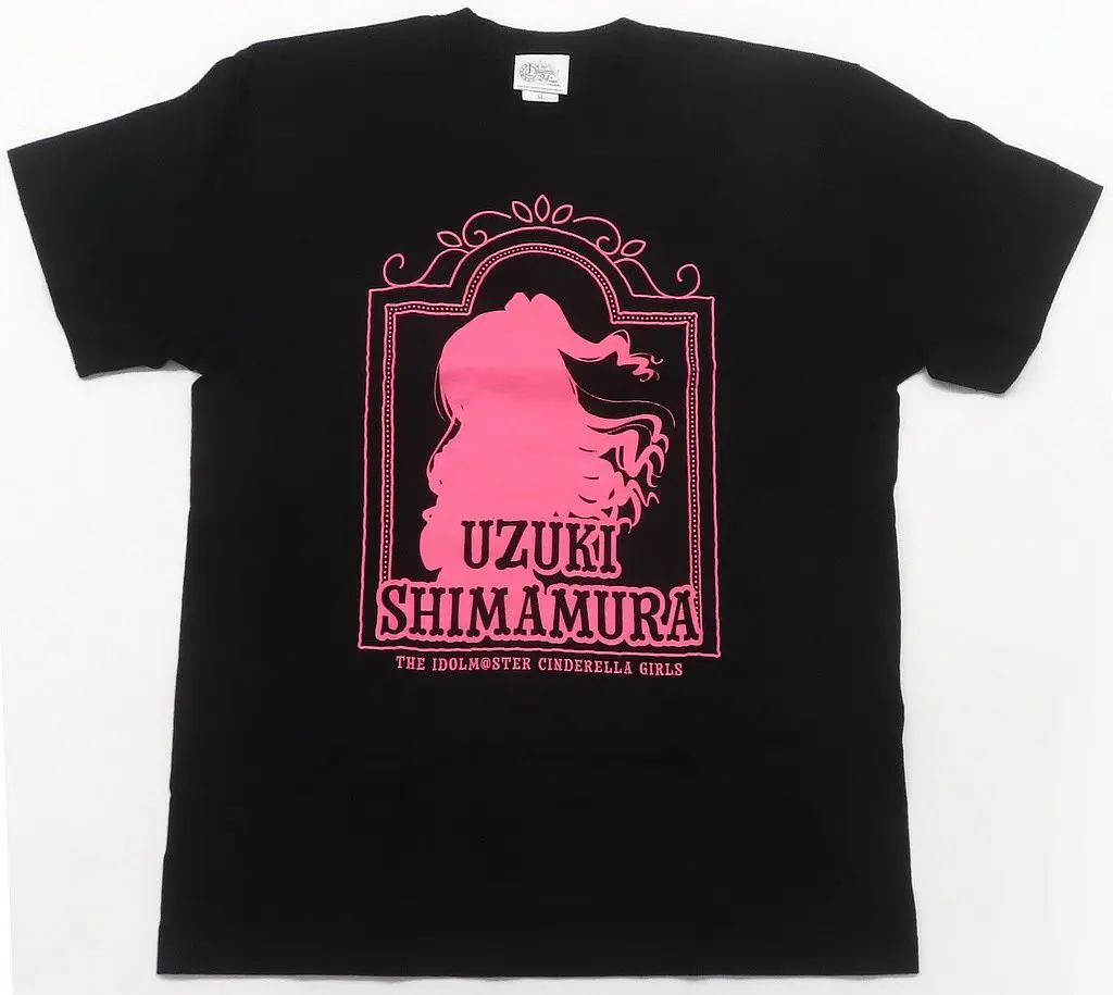島村卯月(Live Broadcast 24magic ver.) 公式シルエットTシャツ ブラック XLサイズ 「THE IDOLM＠STER CINDERELLA GIRLS Live Broadcast 24magic ～シンデレラたちの24時間生放送!～」