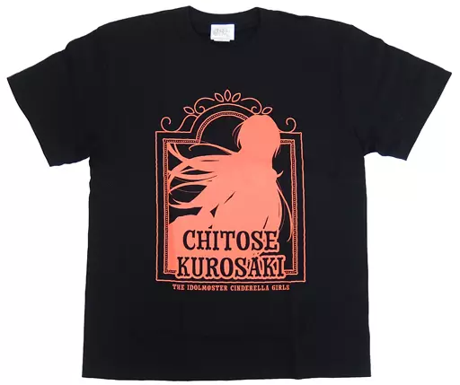 黒埼ちとせ(Live Broadcast 24magic ver.) 公式シルエットTシャツ ブラック Lサイズ 「THE IDOLM＠STER CINDERELLA GIRLS Live Broadcast 24magic ～シンデレラたちの24時間生放送!～」
