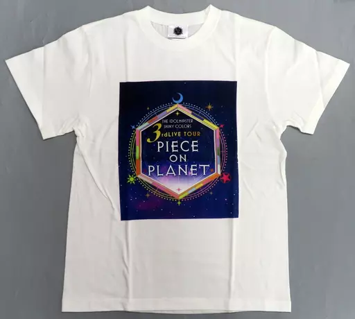 イベントロゴ 公式Tシャツ ホワイト Mサイズ 「THE IDOLM＠STER SHINY COLORS 3rdLIVE TOUR PIECE ON PLANET」