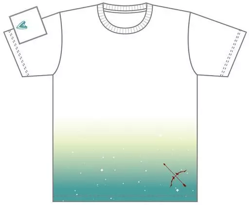 アーチャー/アーラシュ モチーフデザインTシャツ ホワイト×グリーン フリーサイズ 「Fate/Grand Order」