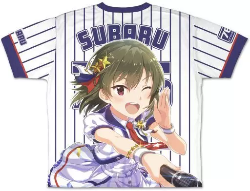 永吉昴 冷感両面フルグラフィックTシャツ ホワイト×ネイビー Lサイズ 「アイドルマスター ミリオンライブ!」