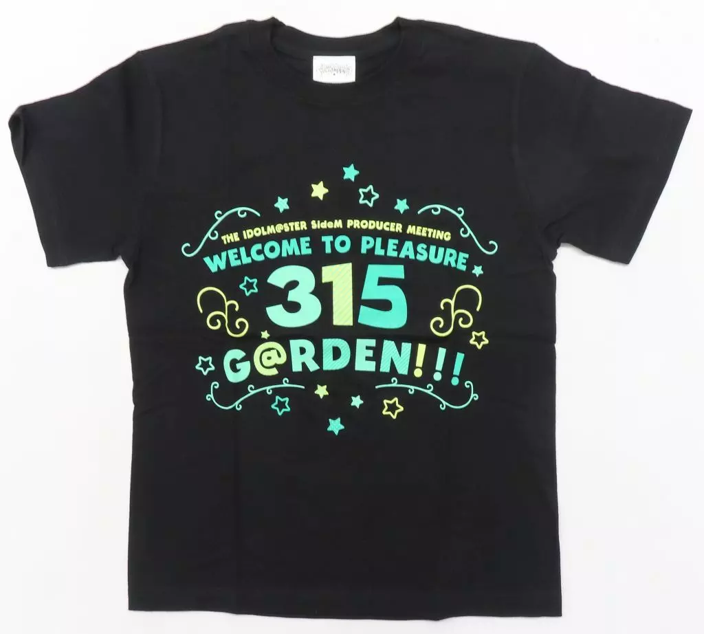 イベントロゴ 公式Tシャツ ブラック Sサイズ 「THE IDOLM＠STER SideM PRODUCER MEETING WELCOME TO PLEASURE 315 G＠RDEN!!!」
