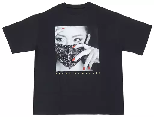 衣類　浜崎あゆみ TeamAyu 限定Tシャツ ブラック XLサイズ 「ayumi hamasaki MUSIC for LIFE ～return～」