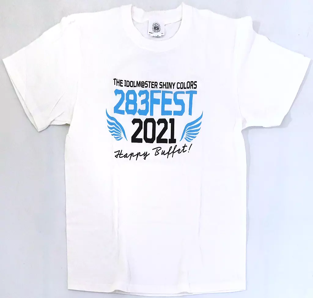 ロゴ 公式Tシャツ【A】 ホワイト Lサイズ 「THE IDOLM＠STER SHINY COLORS 283フェス 2021 Happy Buffet!」