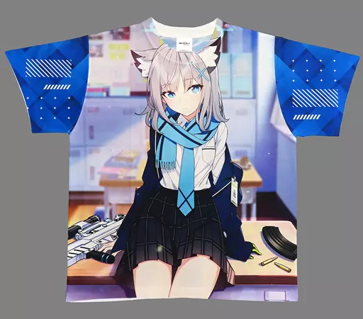 衣類　B.砂狼シロコ フルグラフィックTシャツ ブルー メンズLサイズ 「ブルーアーカイブ 1st ANNIVERSARY FAIR. in アニメイト」