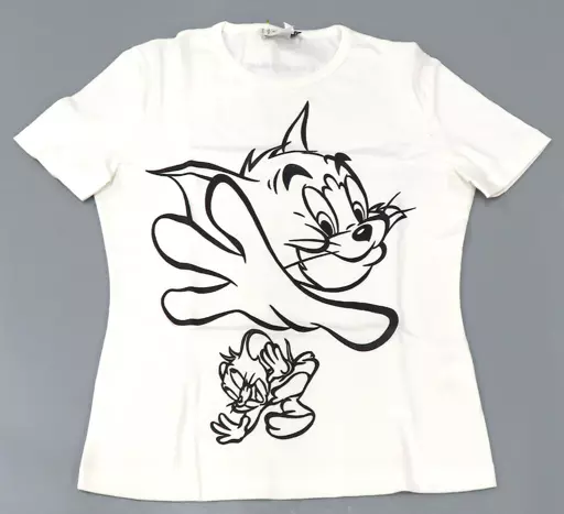 衣類　トム＆ジェリー 半袖クルーネックTシャツ ホワイト Mサイズ 「トムとジェリー×CASTELBAJAC」