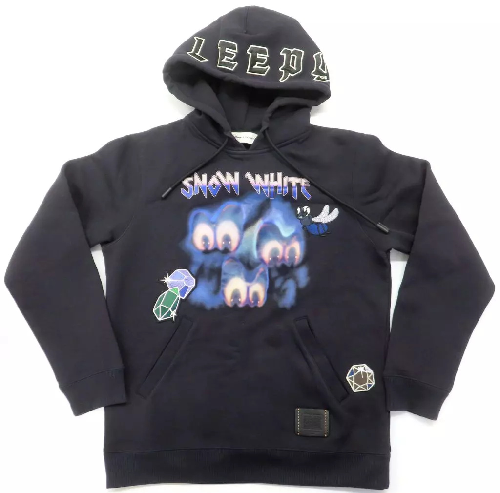 モチーフデザイン(白雪姫) スリーピー フーディー ブラック 「ディズニー×COACH(コーチ) A Dark Fairy Tale コレクション」