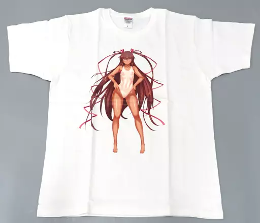 駿河屋 - 【買取】水城ゆきかぜ ラフな裸婦Tシャツ ホワイト Lサイズ 
