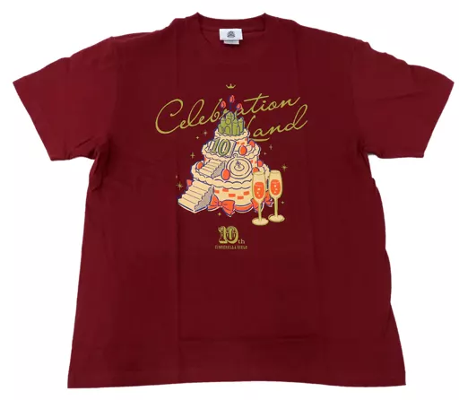 ロゴ(千葉公演) 公式Tシャツ レッド Mサイズ 「THE IDOLM＠STER CINDERELLA GIRLS 10th ANNIVERSARY M＠GICAL WONDERLAND TOUR!!!」