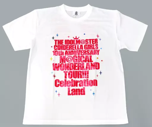 ロゴ(千葉公演) 公式ドライTシャツ ホワイト Lサイズ 「THE IDOLM＠STER CINDERELLA GIRLS 10th ANNIVERSARY M＠GICAL WONDERLAND TOUR!!!」