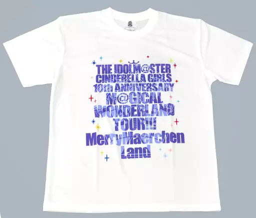 ロゴ(福岡公演) 公式ドライTシャツ ホワイト Mサイズ 「THE IDOLM＠STER CINDERELLA GIRLS 10th ANNIVERSARY M＠GICAL WONDERLAND TOUR!!!」