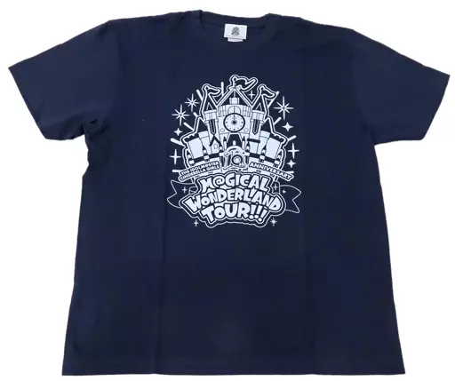 ロゴ 公式Tシャツ ネイビー Lサイズ 「THE IDOLM＠STER CINDERELLA GIRLS 10th ANNIVERSARY M＠GICAL WONDERLAND TOUR!!!」
