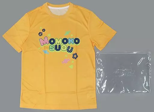 周防桃子 公式ドライTシャツ～マイオンリーカジュアル～(オリジナルポーチ付き) オレンジ Lサイズ 「アイドルマスター ミリオンライブ! シアターデイズ」