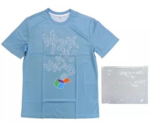 真壁瑞希 公式ドライTシャツ～マイオンリーカジュアル～(オリジナルポーチ付き) ライトブルー Lサイズ 「アイドルマスター ミリオンライブ! シアターデイズ」