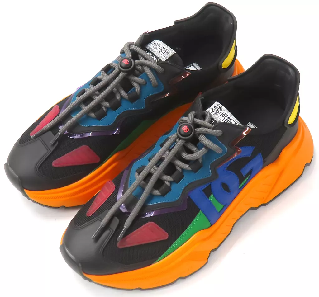 キャラクターカラー デイマスター スニーカー オレンジ×ブラック 44サイズ 「ドルチェ＆ガッバーナ×呪術廻戦」