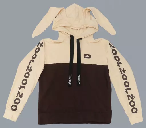 棗巳波 RabbiTube パーカー 駿河屋 -<中古>棗巳波 RabbiTube パーカー ベージュ×ブラウン Mサイズ