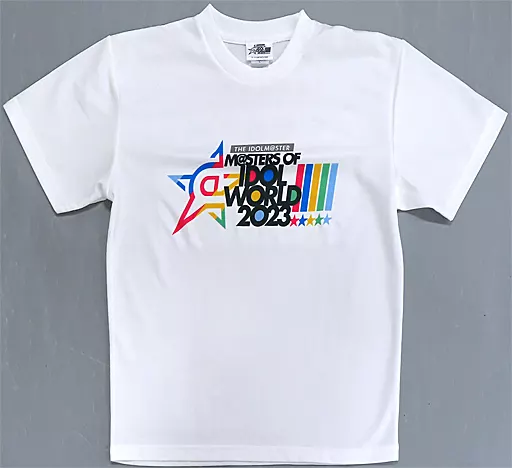 ロゴ(MOIW!!!!! 2023)公式ドライTシャツ ホワイト Lサイズ 「THE IDOLM＠STER M＠STERS OF IDOL WORLD!!!!! 2023」