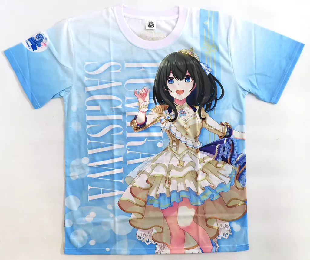 鷺沢文香(10周年衣装) フルグラフィックTシャツ ブルー フリーサイズ 「アイドルマスター シンデレラガールズ」